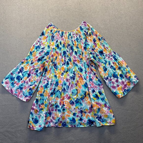 Spense Top Womens Size Large Multicolor Blouse Lightweight Casual - Picture 2 of 8